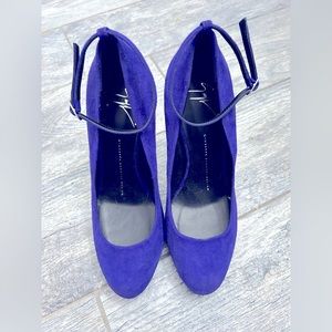 Giuseppe Zanotti Purple Suede Heel